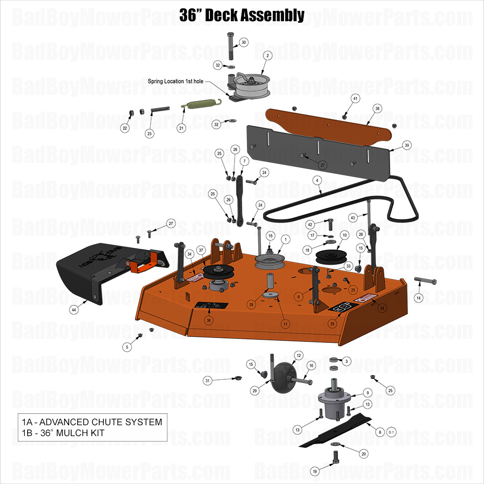2025 Revolt (36" Deck) - 36" Deck Assembly